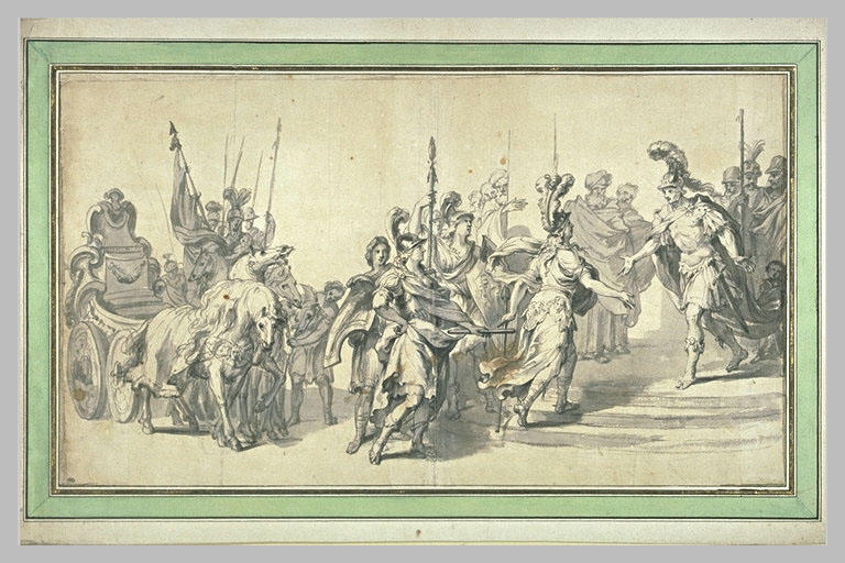 Rencontre d'une reine des amazones et d'un général grec_0