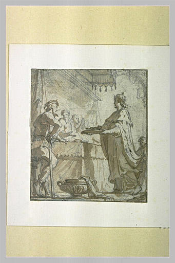Le roi saint Louis servant les pauvres à table_0