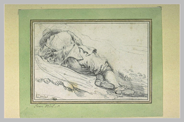 Paysan étendu, de dos_0