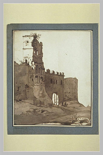 La Porta Latina dans l'enceinte de Rome, vue extérieure_0