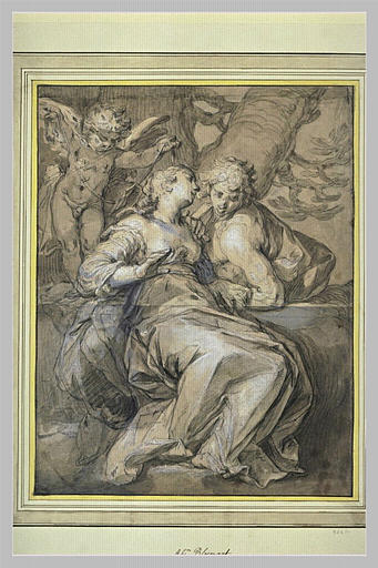 Angélique et Médor enlacés par l'Amour_0