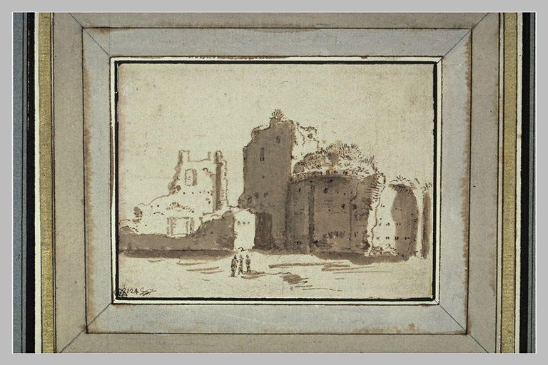 Vue des ruines du Sessorianum, près de Santa Croce di Gerusalemme, à Rome_0