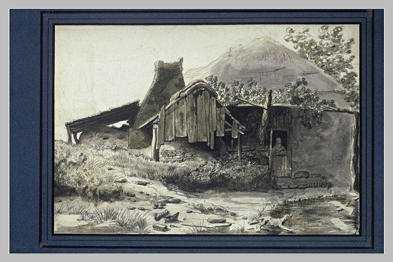 Vieille ferme avec cheminée de four_0