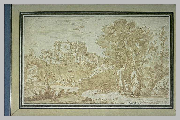 Paysage avec Abraham renvoyant Agar_0