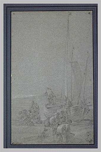 Barque de pêche déchargeant son poisson_0