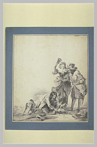 Scène de chasse au faucon_0