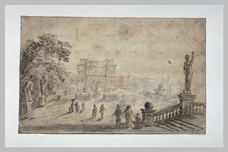 Vue de la maison de plaisance du Grand Duc de Florence à Livourne_0