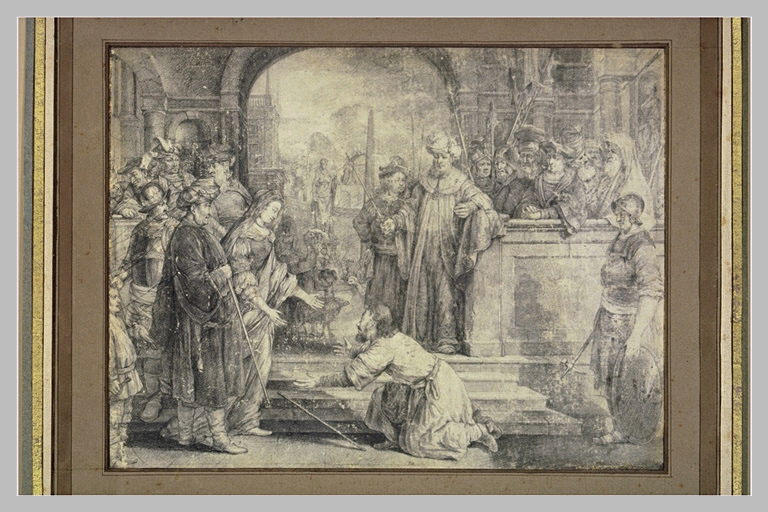 Mardochée aux pieds d'Esther, implorant la grâce des Juifs_0