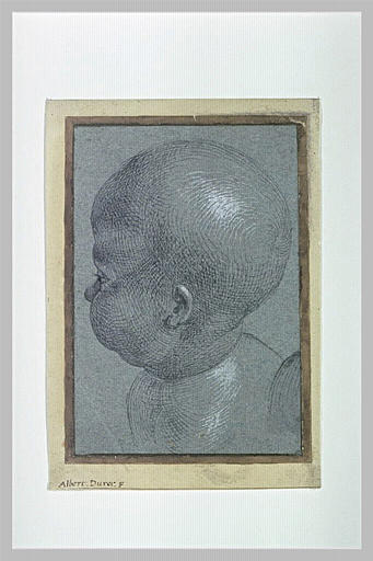 Tête d'enfant, vue du dessus_0