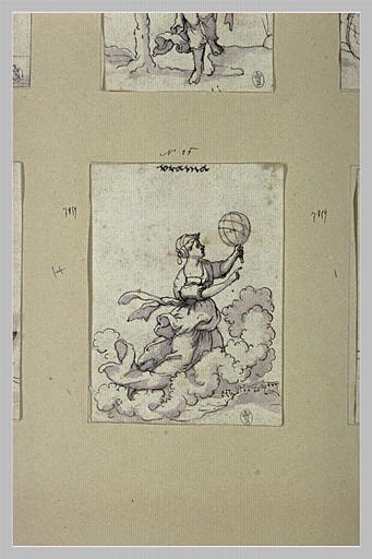 Uranie, muse de l'Astronomie, tenant une sphère_0