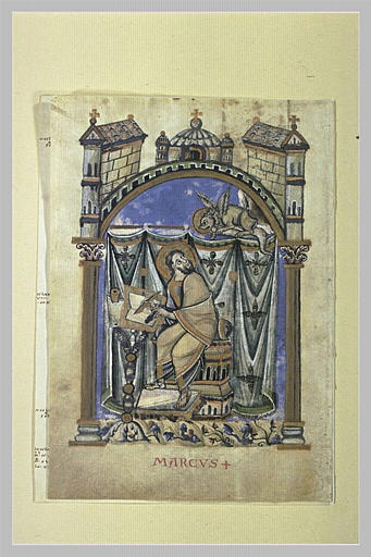 Page d'évangéliaire : saint Marc_0