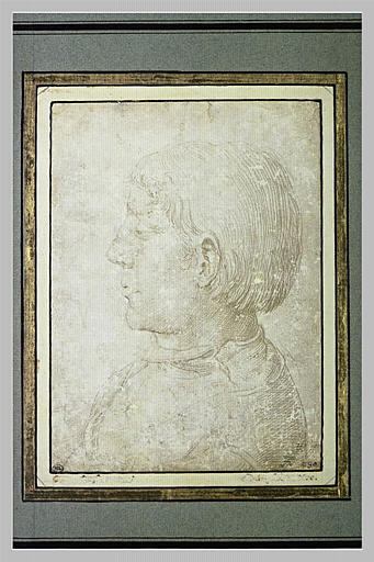 Buste de jeune garçon, vu de profil à gauche_0