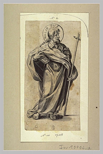 Saint Philippe tenant un livre et une croix_0