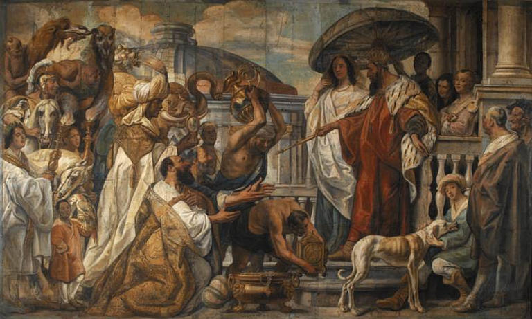 Hommage du calife Haroun Al Raschid à Charlemagne_0