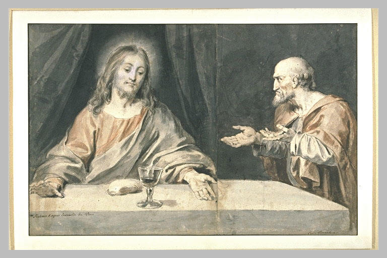 Jésus-Christ et Simon assis_0