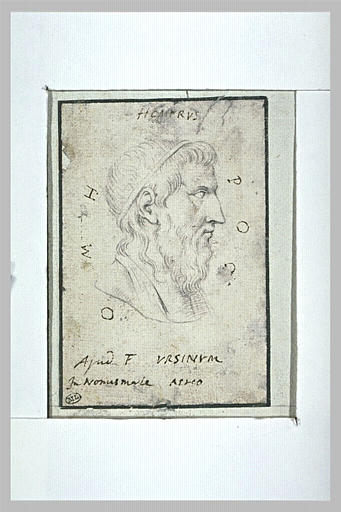 Buste d'Homère, de profil vers la droite_0