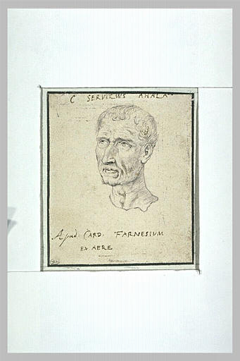 Buste de C. Servilius Ahala, de trois quarts vers la gauche_0
