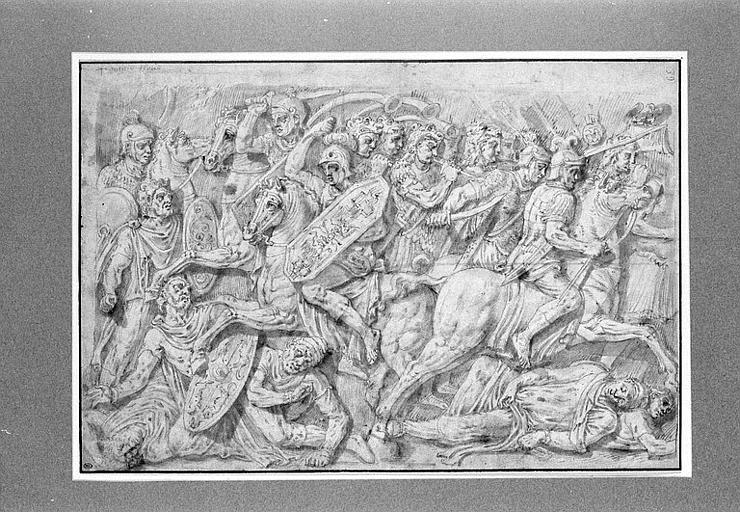 Copie du bas-relief de l'attique, côté ouest de l'Arc de Constantin, à Rome_0