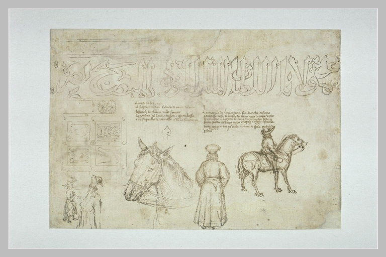 Texte ; description du costume ; Jean VIII Paléologue ; cheval ; figures_0