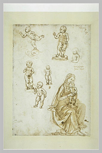 Six enfants ; la Vierge et l'Enfant_0