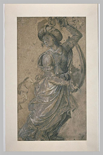 Femme drapée, debout, s'avançant vers la droite (Sibylle?)_0