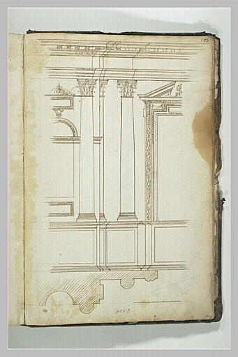 Etude d'architecture : élévation et colonne_0