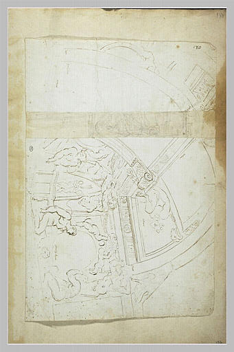 Copie d'un des angles de la galerie Farnèse et étude de motifs décoratifs_0