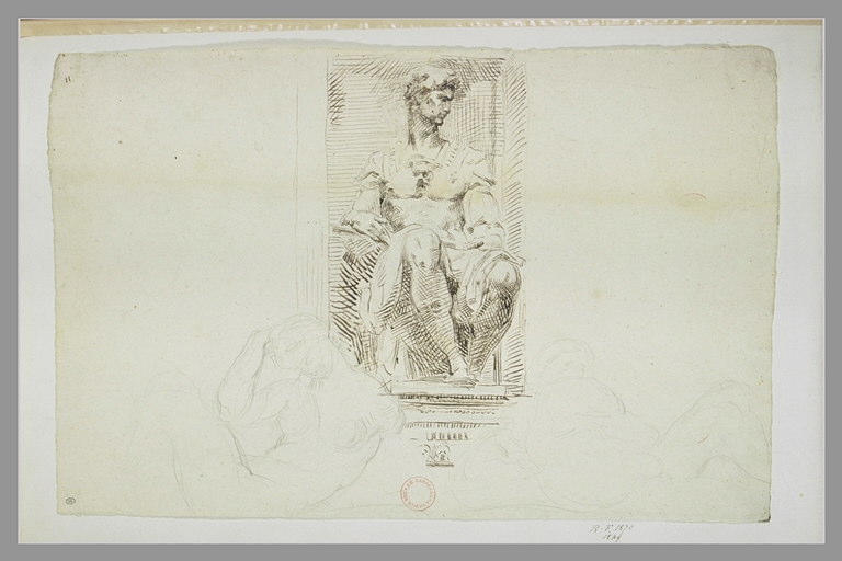 Etude d'après un des tombeaux des Médicis_0