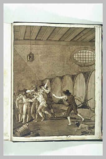 Scène dans un cellier_0