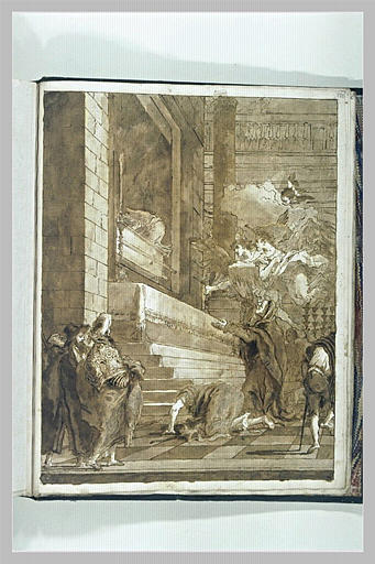 L'Adoration de l'Arche d'Alliance par sainte Anne ou la Vierge (?)_0