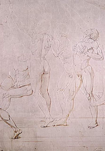 Le Serment du Jeu de Paume, avec légende ; Le Serment du Jeu de Paume à Versailles le 20 juin 1789, fond d'architecture de Charles Moreau (autre titre)_3