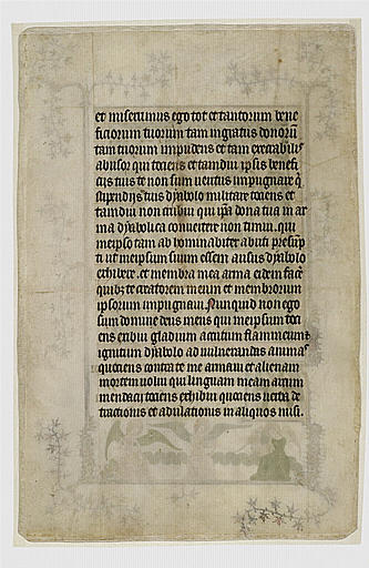 Feuillet de manuscrit représentant Dieu le Père_1