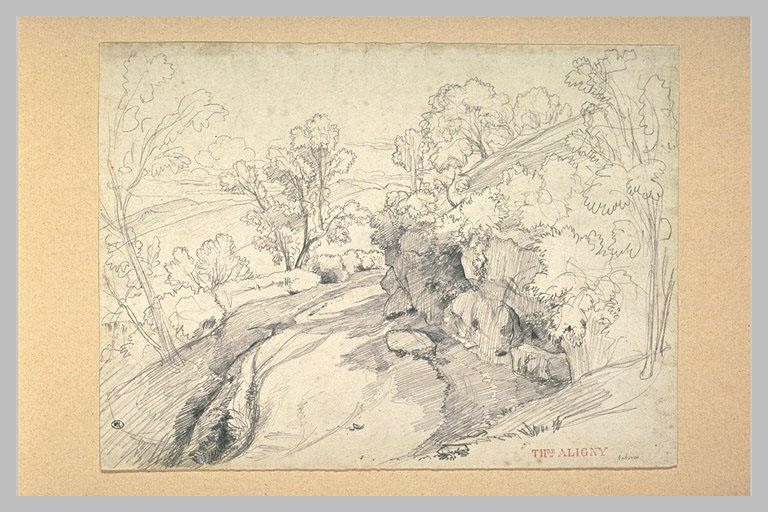 Versant d'une colline avec des rochers et des arbres, près de Subiaco_0