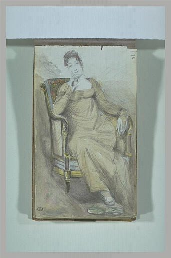 Portrait d'une femme assise_0