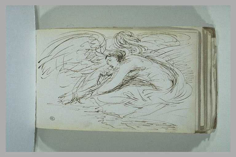 Une femme et un oiseau_0