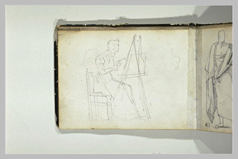 Figure à son chevalet_0