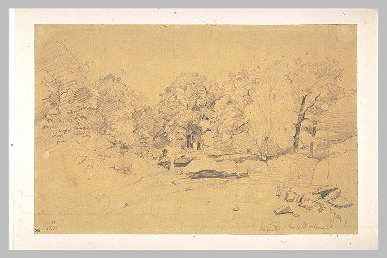 Dessinateur dans la forêt de Fontainebleau_0