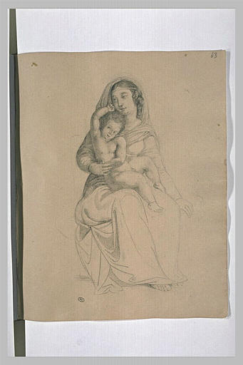 La Vierge tenant l'Enfant Jésus sur ses genoux_0