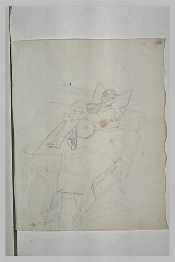 Homme étendu sur un lit_0