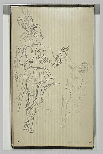 Cavalier médiéval, et étude d'après l'antique_0