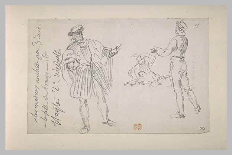 Trois personnages, dont un en costume Renaissance_0