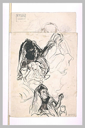 Trois femmes assises à terre_0