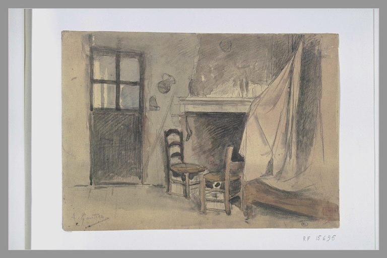 Intérieur rustique avec une cheminée_0
