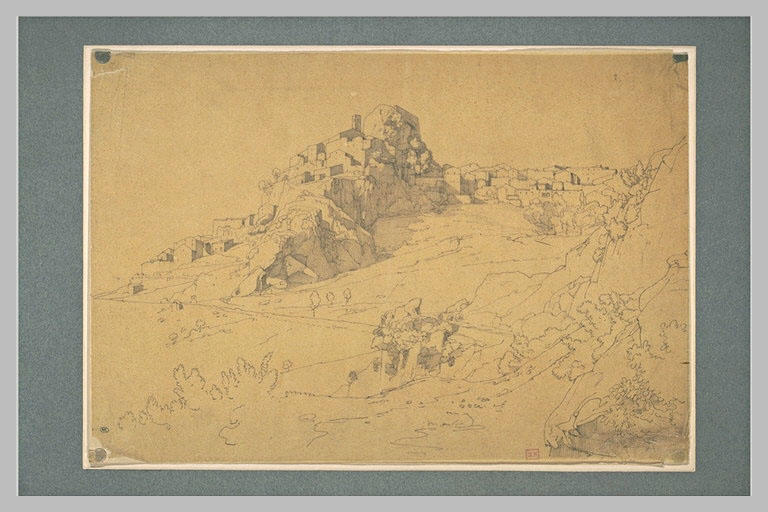 Ville au sommet d'une montagne_0