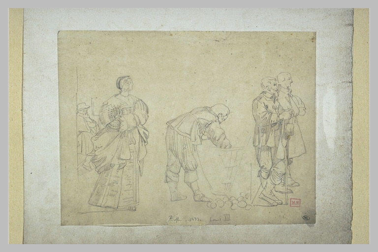 Trois copies d'après des estampes d'Abraham Bosse_0