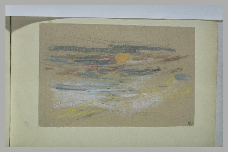 Etude de ciel au soleil couchant_0