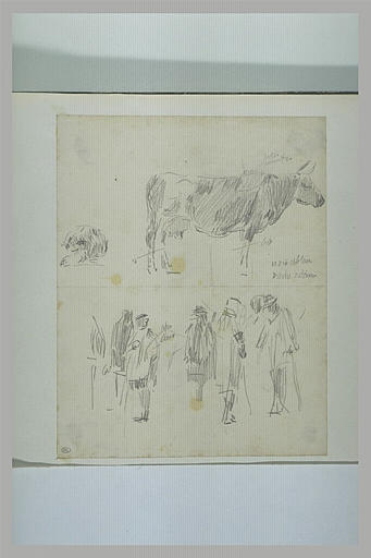 Etudes d'animaux et de paysans_0