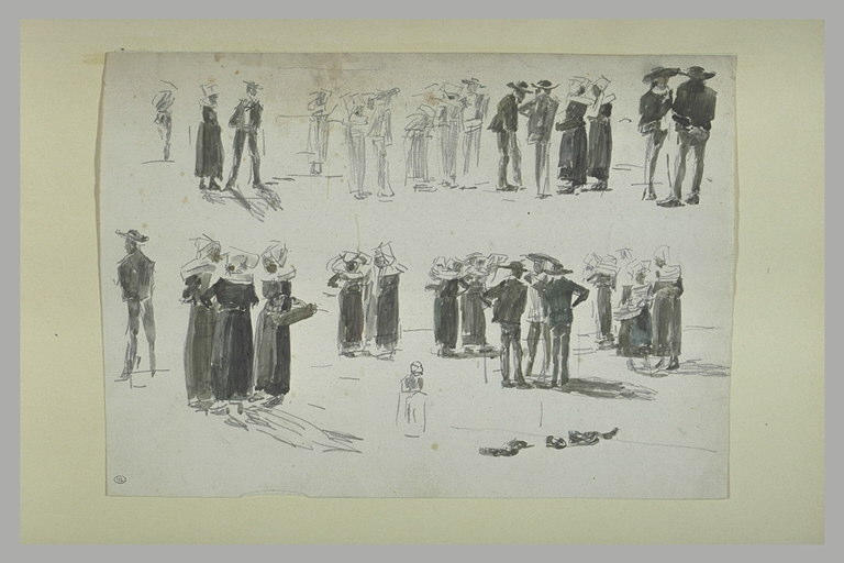 Etudes de groupes de paysans bretons_0