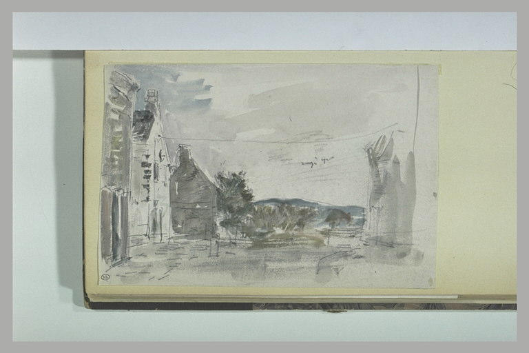 Rue donnant sur une place_0