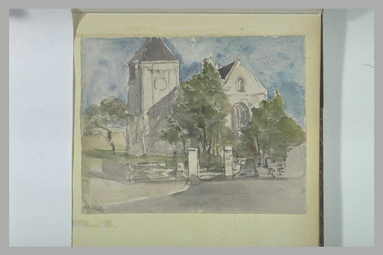 Vue d'une église_0